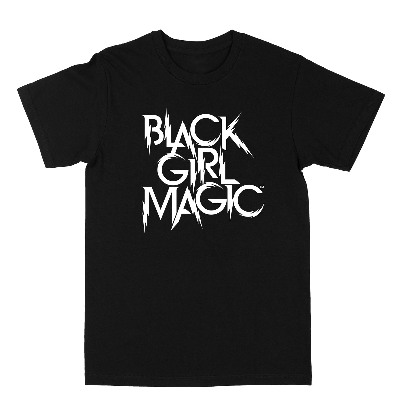 Black Girl Magic Lightning Logo "Black" Tee