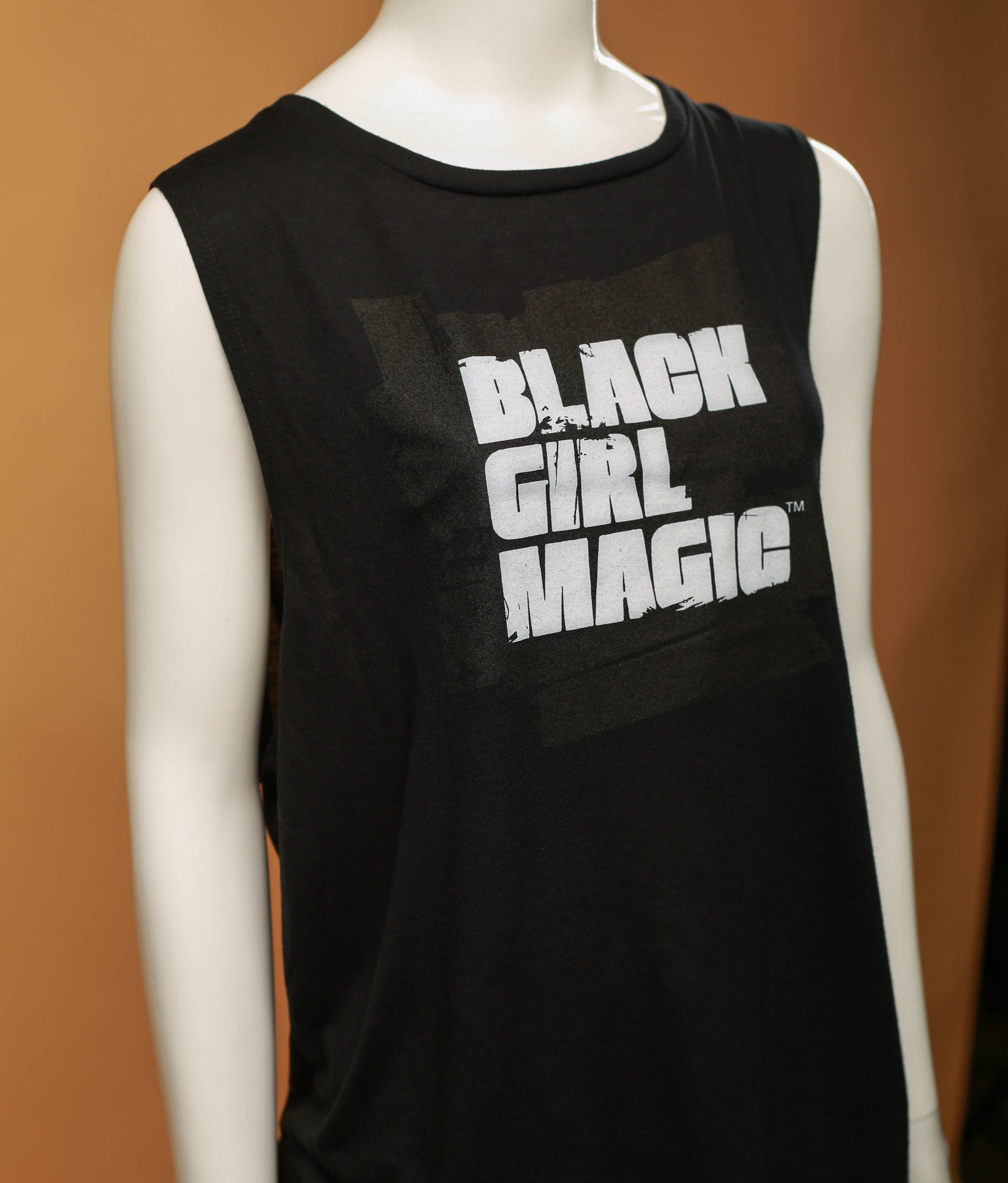 Black Girls Magic White Sleeveless Women Tee