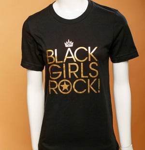 Black Girls Rock Crown Gold Foil Tee