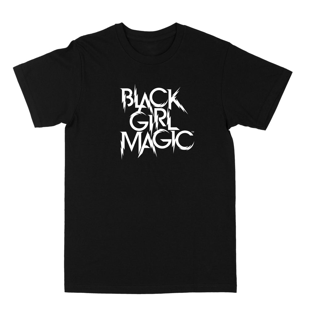 Black Girl Magic Lightning Logo "Black" Tee