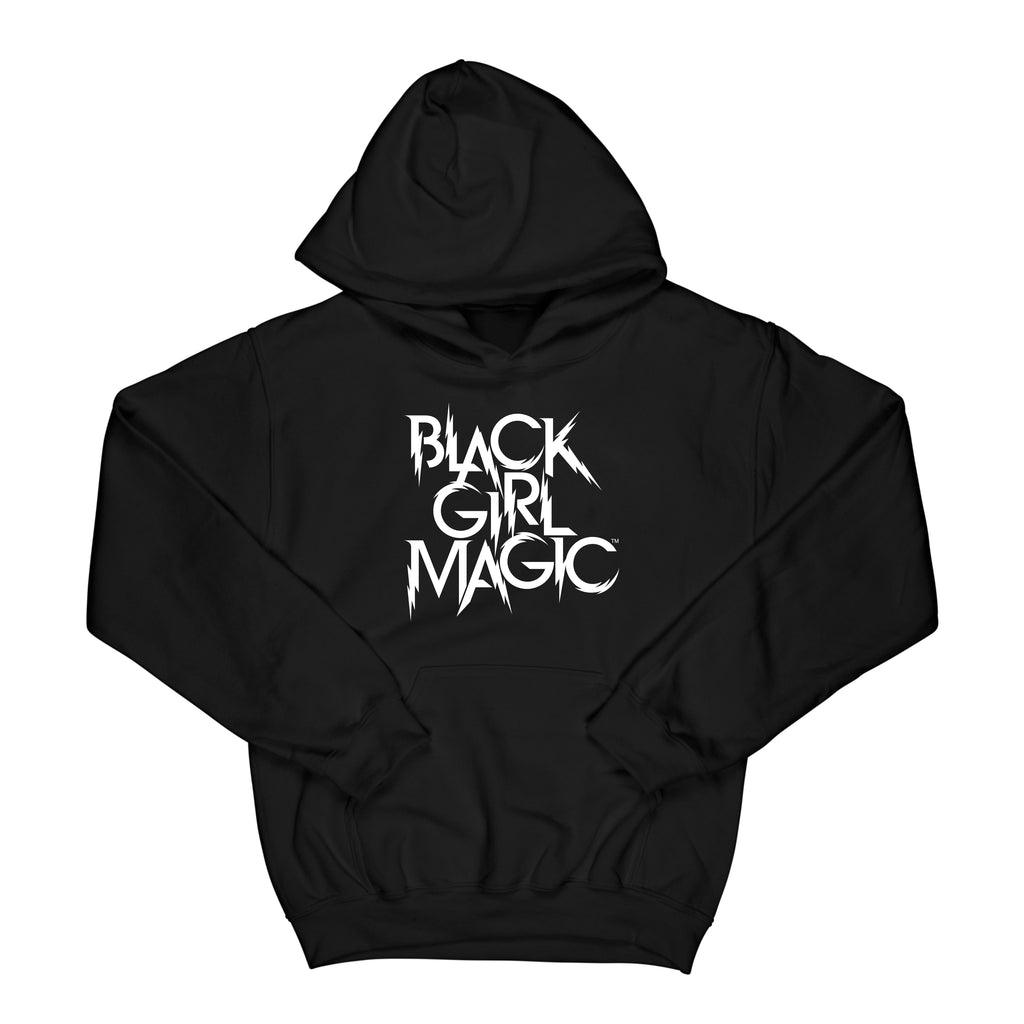 Black Girl Magic Lightning Logo "Black" Hoodie