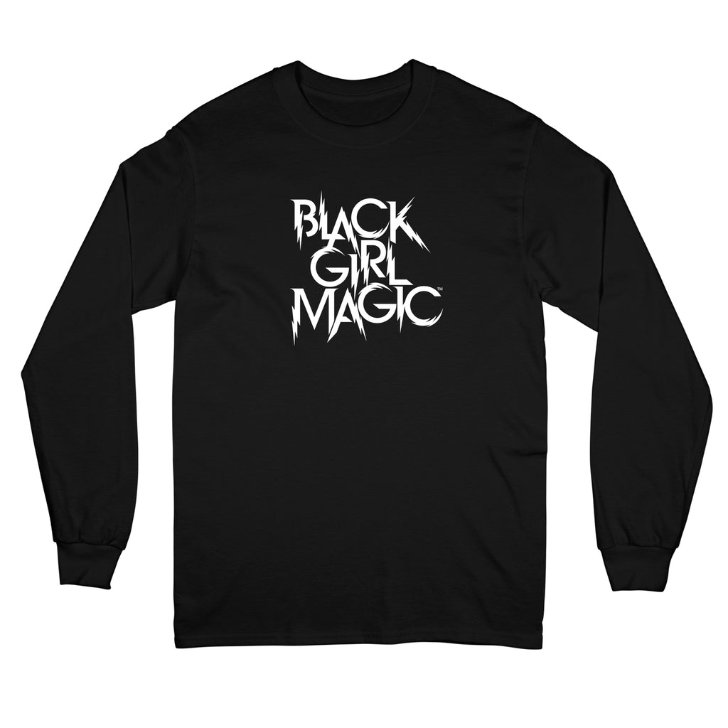 Black Girl Magic Lightning Logo "Black" Long Sleeve