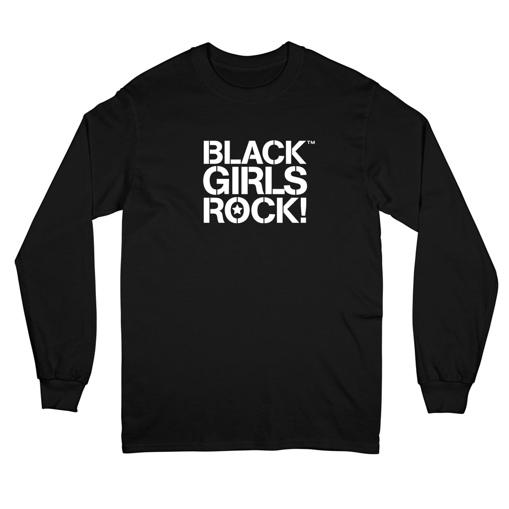 Black Girls Rock Stencil Logo "Black" Long Sleeve