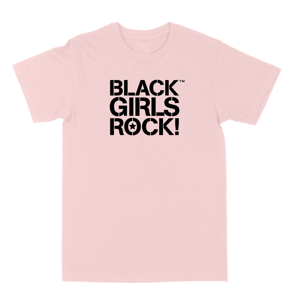 Black Girls Rock Stencil Logo "Pink" Tee