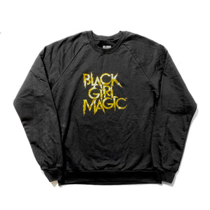 Black Girl Magic Gold Foil Logo Crewneck