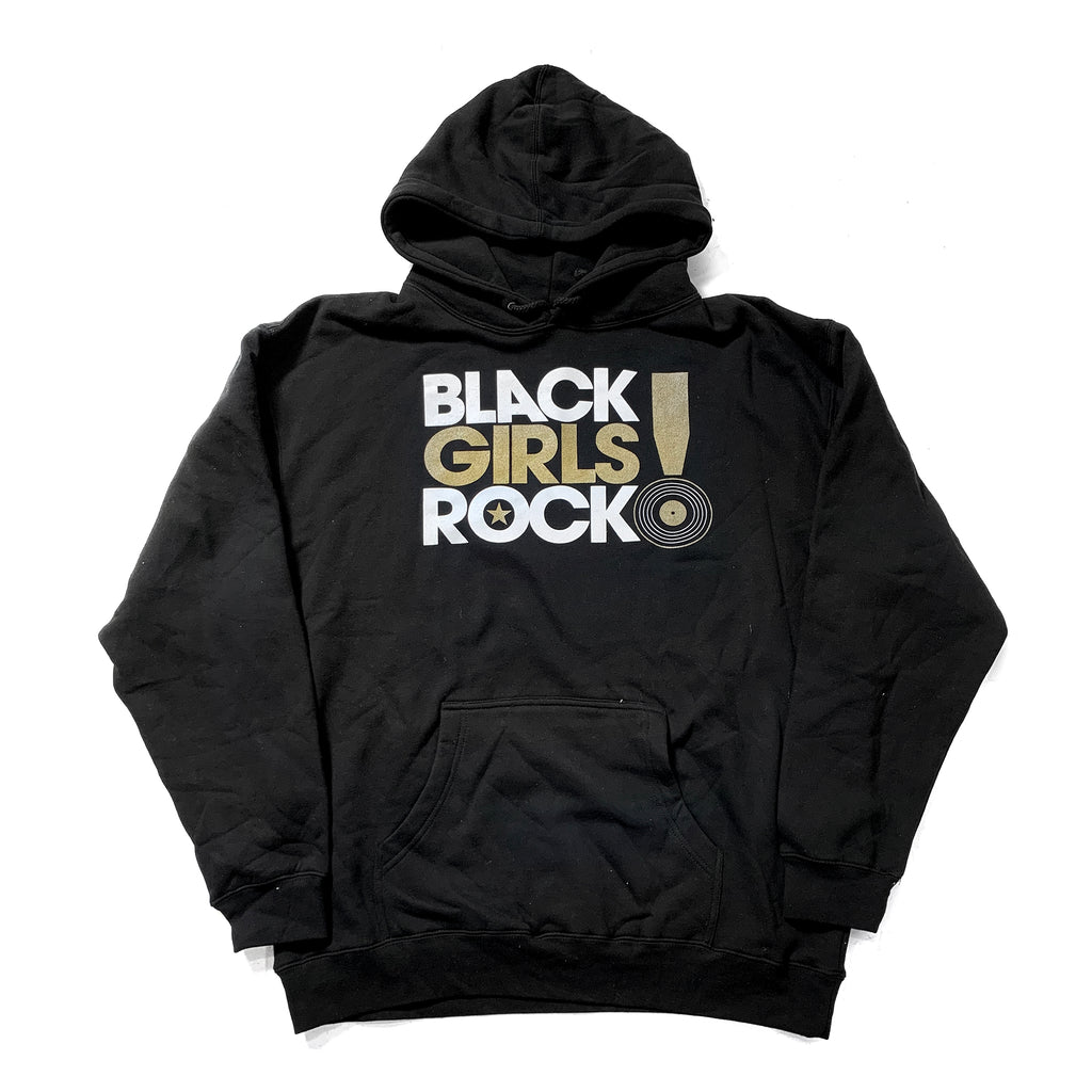 Black Girls Rock White/Gold Logo "Black" Hoodie
